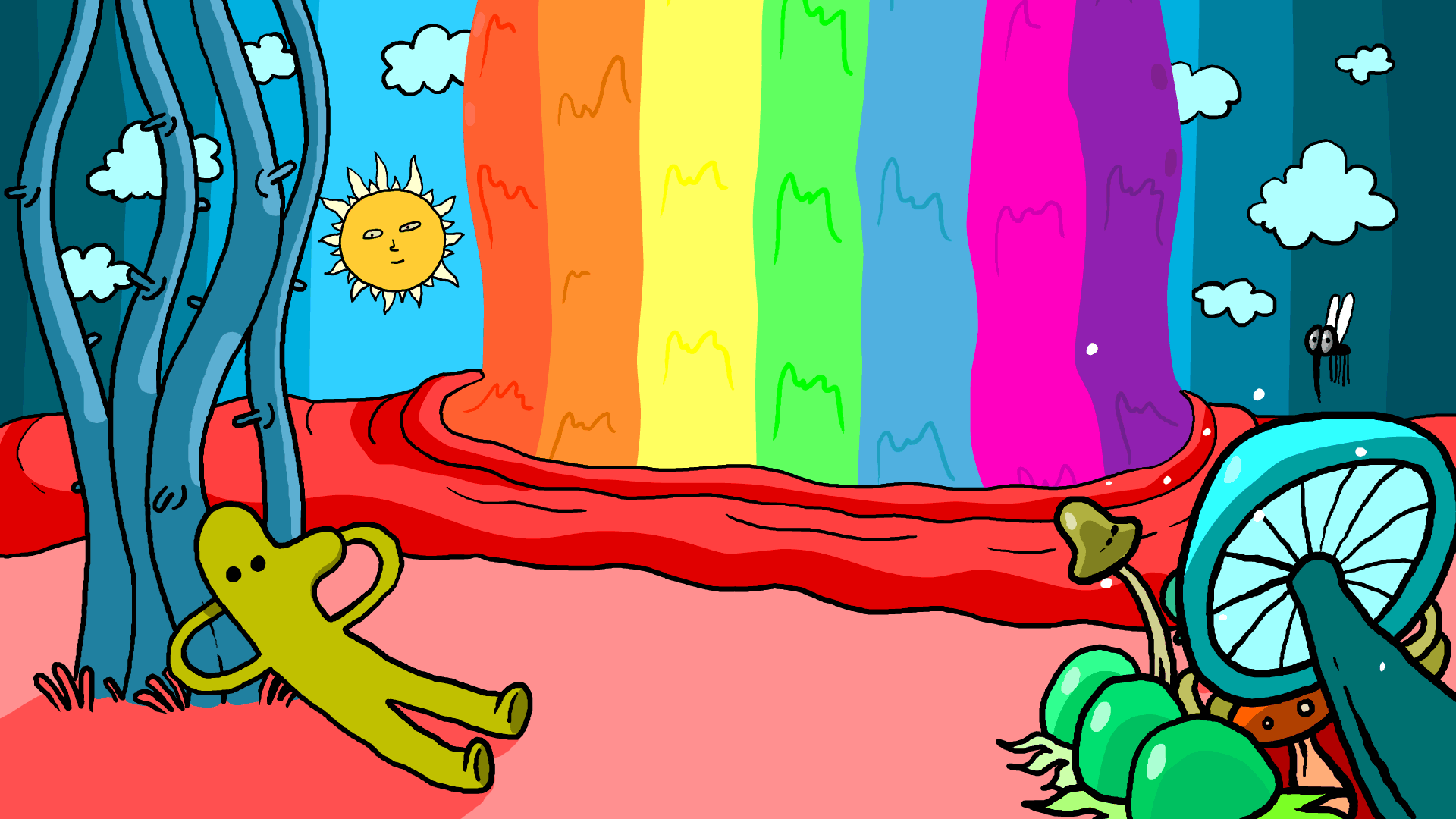 Chillin` chill cycle day loop night rainbow relax relaxation