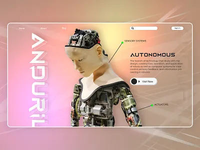 Ai Robotics Web Banner action figure ai ai robot artificial intelligence creative dribbble hero banner landing page machine machine learning metaverse neon nft robotics trend ui unique ux web website design