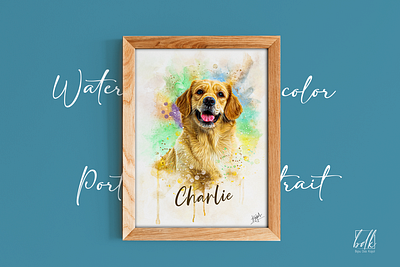 Watercolor Pet Portraits branding design graphic design illustration pet petportrait portrait water watercolor