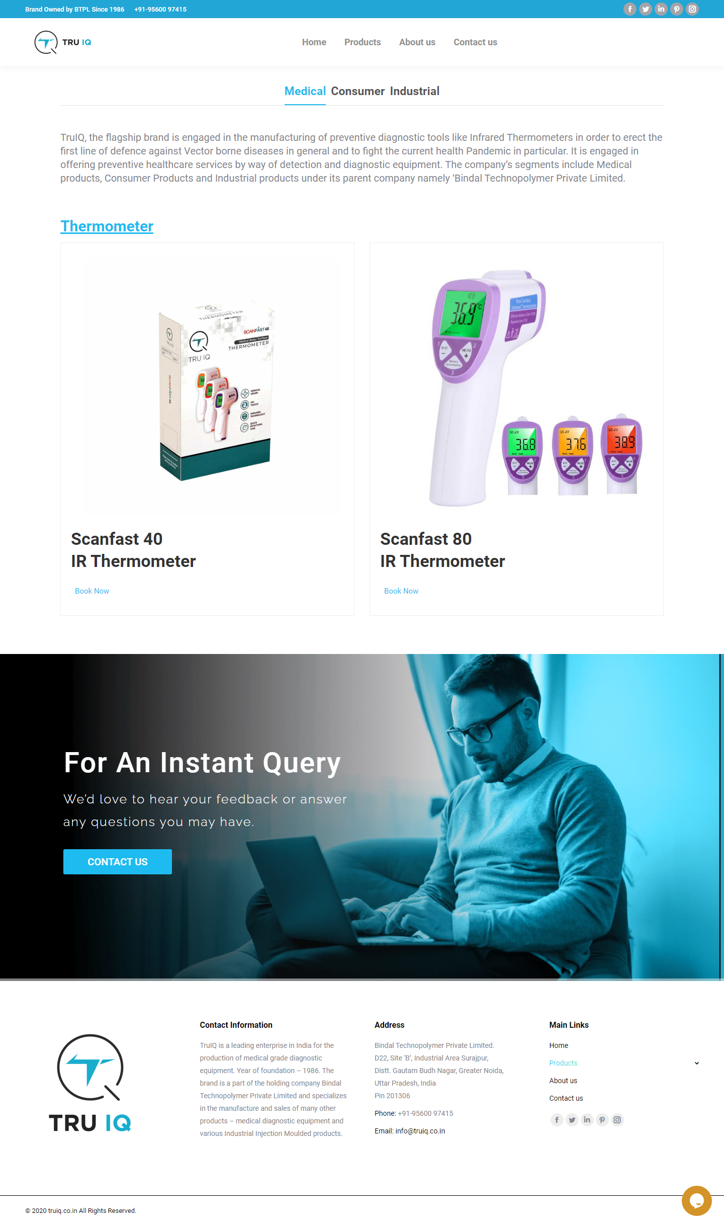 TRU IQ Production of medical grade diagnostic equipment by applay