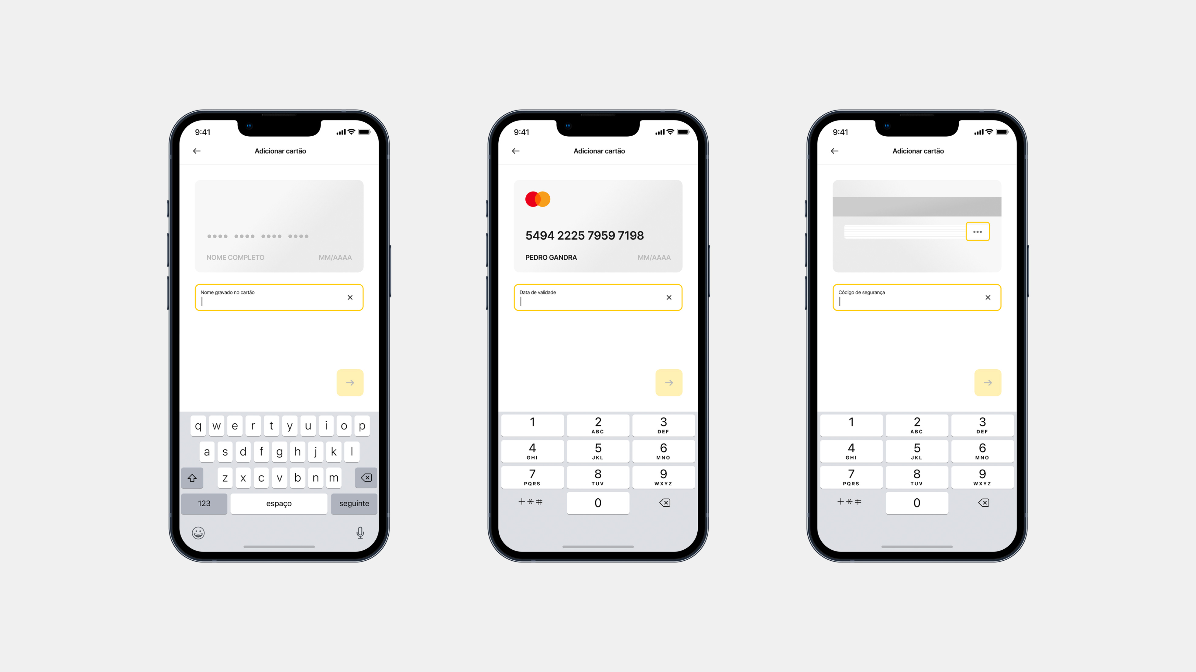 Take - Add credit card credit card mobile wallet