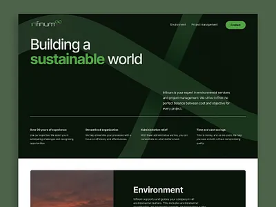 Environmental services - home page branding graphic design green home home page landing page site ui ux web design webdesign website website design