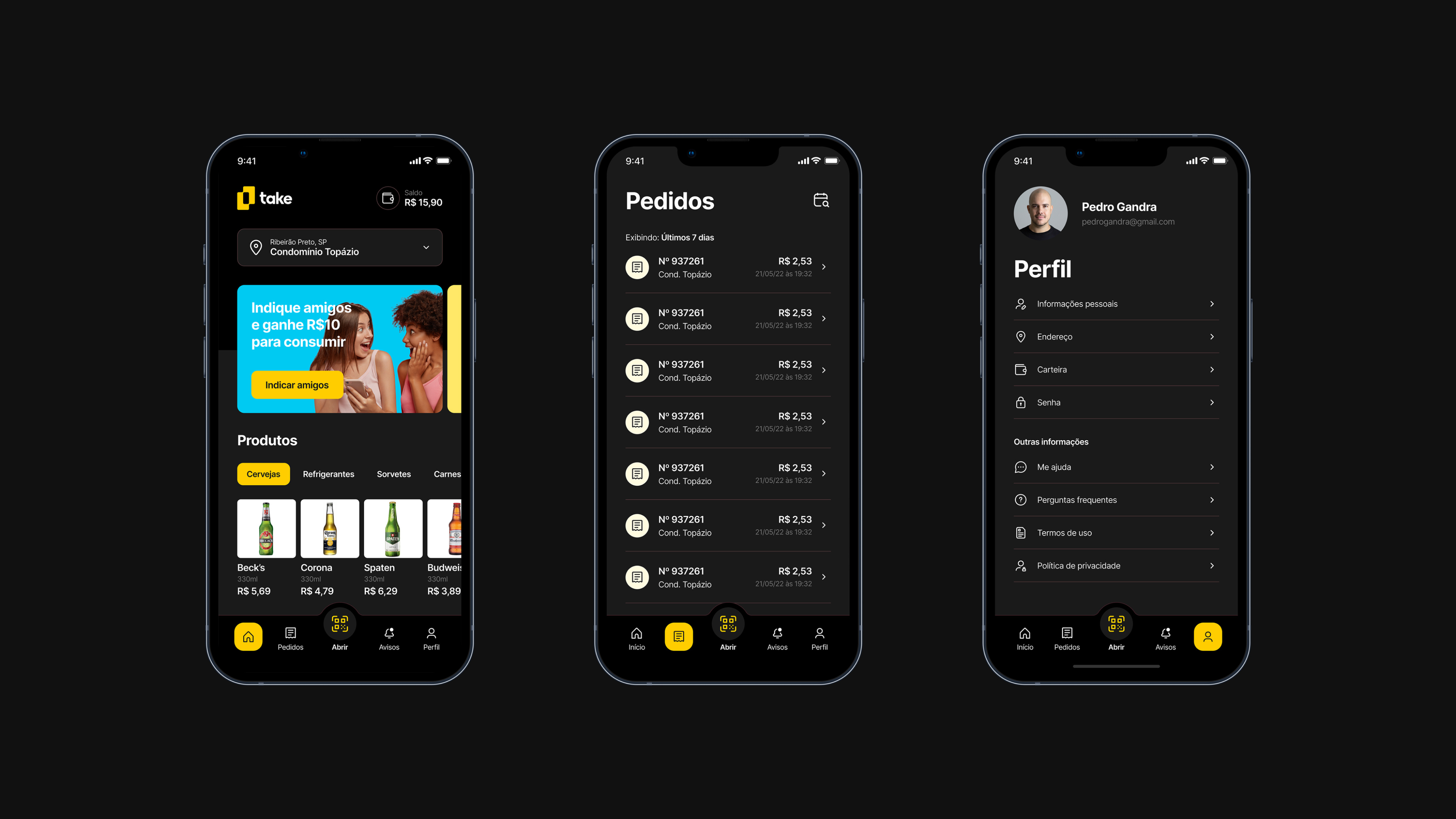 Take - Dark mode app dark mode mobile