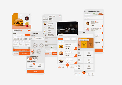 Food Delivery - Restaurant app app app design branding checkout delivery design figma food app food delivery graphic design illustration menu mobile app mockup restaurant app ui uiux