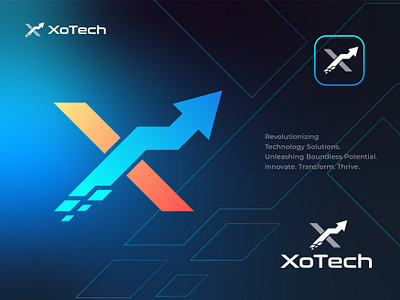 XoTech branding graphic design logo tech logo x logo