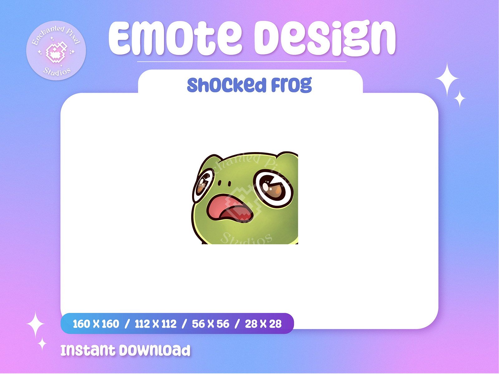 Shocked Frog Emote by Enchanted Pixel Studios on Dribbble