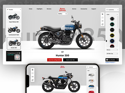 Royal Enfield - Automobile UI Design creativedesign designinspiration dribbble flatdesign interactiondesign minimalism mobiledesign motiondesign typography uipatterns uiuxdesign userexperience userinterface visualdesign webdesign