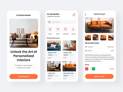 Fuha - Furniture Mobile App chair mobile product design shopping smart ui uiux