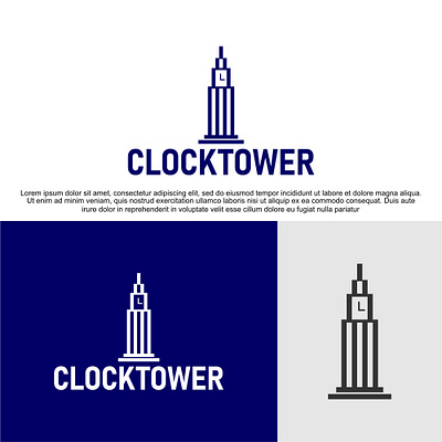 clock tower logo app branding design graphic design illustration logo vector