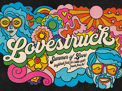 Lovestruck | 70s Script Font app branding design graphic design illustration logo typography ui ux vector