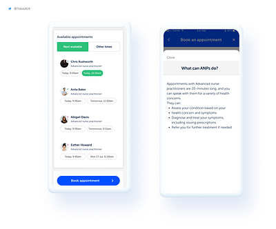 Book appointment design health healthtech mobile app design mobile design mobile ui uidesign visual design