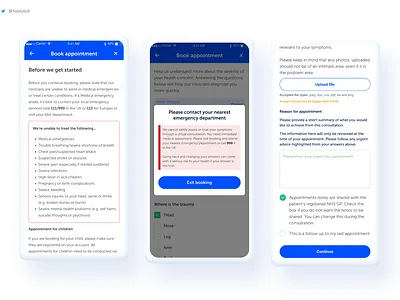 Before you book an appointment design healthtech mobile app mobile app design mobile design mobile ui ui visual design