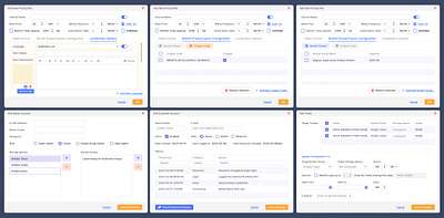 management tool - popup window graphic design ui