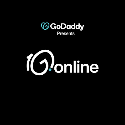 GoDaddy - 10 Years of .Online Logo Design Concept branding design graphic design logo official playoff typography