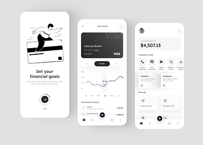 Finance Management App banking clean design finance management fintech interface mobile mobile app mobile application product product design ui uiux uiux design ux