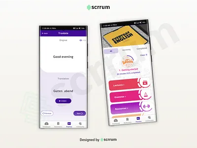 Language learning app 3d animation app branding design graphic design illustration logo minimal motion graphics ui ux vector