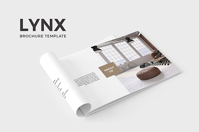 Lynx Publisher Brochure Template branding design illustration logo vector