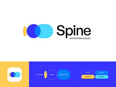 Spine Logo app icon app store branding clean clean logo clean logo design client color contrast design investment logo logo design minimal mobile app logo modern shapes typography ux vector