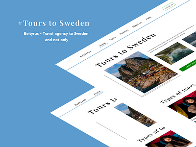 Tours to Sweden design illustration logo sweden tours travel ui ux web desigh