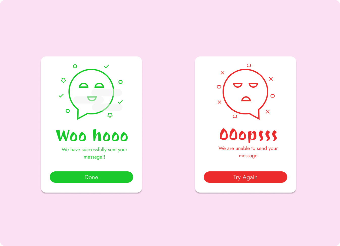 Flash Messaging by Swathy Arivazhagan on Dribbble