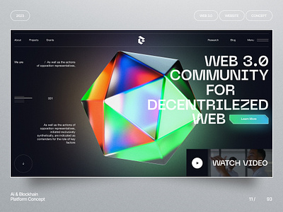 web3 community community decentralized design landing landingpage nft platform ui uiux ux web web3 website