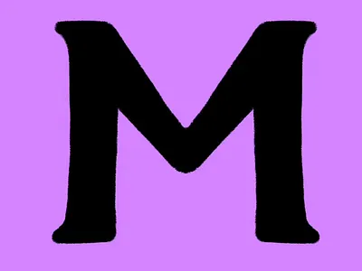 Letter M 36daysoftype animation design drop droplet illustration ink logo procreate procreate app