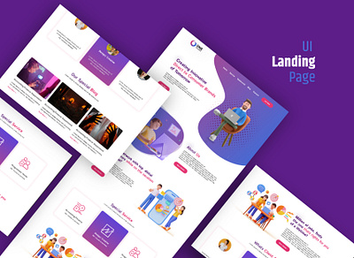 UI Landing Page adobe branding design photoshop