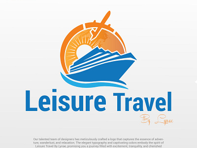 Travel Logo - Leisure Travel adobe advertisingagency brandelevation coolaboration creativedesign design graphicdesigner innovatixhub logo logo lesson logo mark logoart logobook logocommunity logodesign logodesigner logologo logonew minimalist logo vector