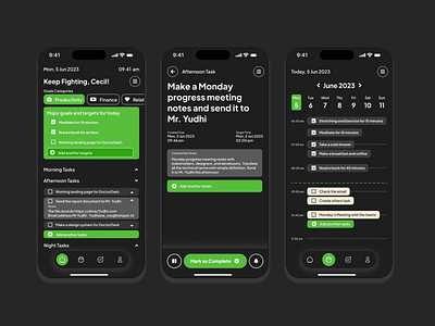Lifestyle Productivity Task Manager app asistant canban design kanban lifestyle management manager mobile notes notion personal product productivity task management tasks ui ui design ux design worklist