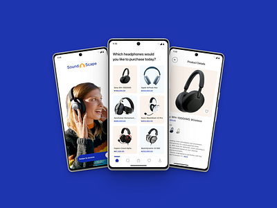 SoundScape E-Commerce App Design app design ui ux