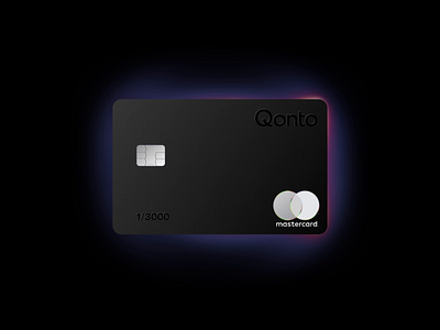 Limited Edition card 3d animation bankapp credit card finance fintech illustration interaction limited edition logo motion design pascal qonto ui wachter