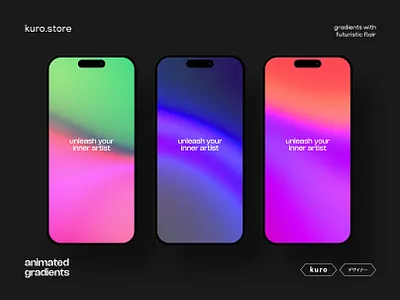Chroma Motion Animated Gradients background branding design gradient gradients graphic design illustration logo photoshop ui vector