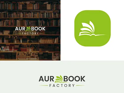 AURBOOK Logo branding graphic design logo ui