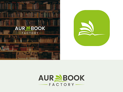 AURBOOK Logo branding graphic design logo ui