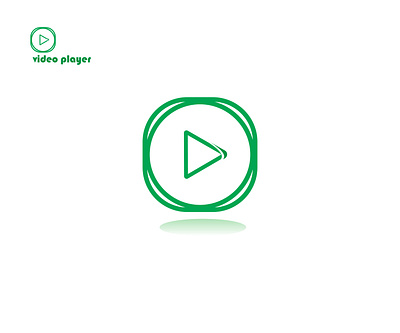 Video player logo design aps logo brand branding color company design graphic design green green tube illustration logo music video vector video video player logo