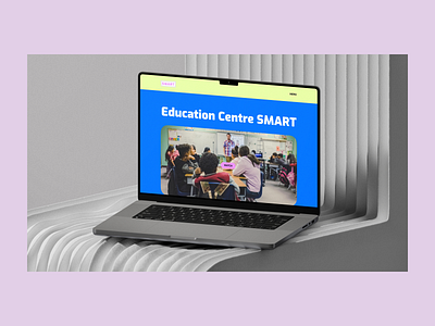 Site for education centre branding logo ui website