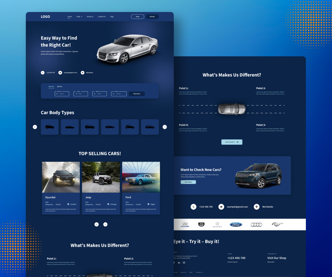 Car Seller Minimal & Clean Website Design carselling carweb carwebsite carwebsitedesign landingpage ui uiux userinterface ux webdesign websitedesign