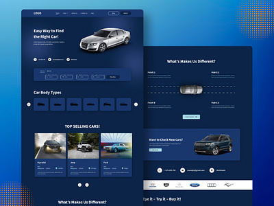 Car Seller Minimal & Clean Website Design carselling carweb carwebsite carwebsitedesign landingpage ui uiux userinterface ux webdesign websitedesign