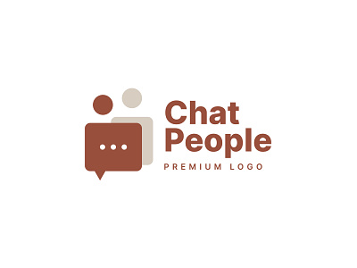 People talk chat bubble communication conference branding design graphic design logo logo design