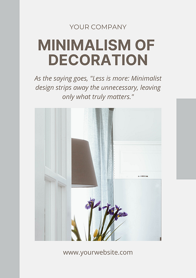 GREY NEUTRAL SIMPLE MINIMALIST INTERIOR E-BOOK DESIGN scandinavian