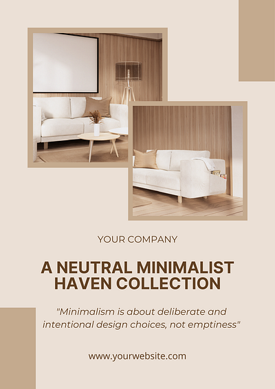 NEUTRAL BROWN SIMPLE MINIMALIST INTERIOR E-BOOK DESIGN scandinavian