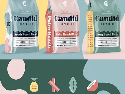 Coffee Packaging branding bright coffee flat icons illustration logo simple vector vintage