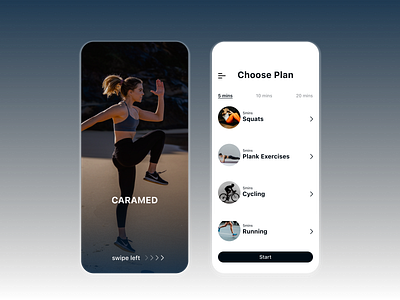 Fitness App Concept 100dayschallenge app dailyui design typography ui ux