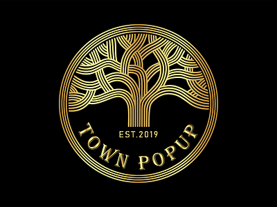 Town Popup branding design graphic design illustration illustrator logo logo design vector