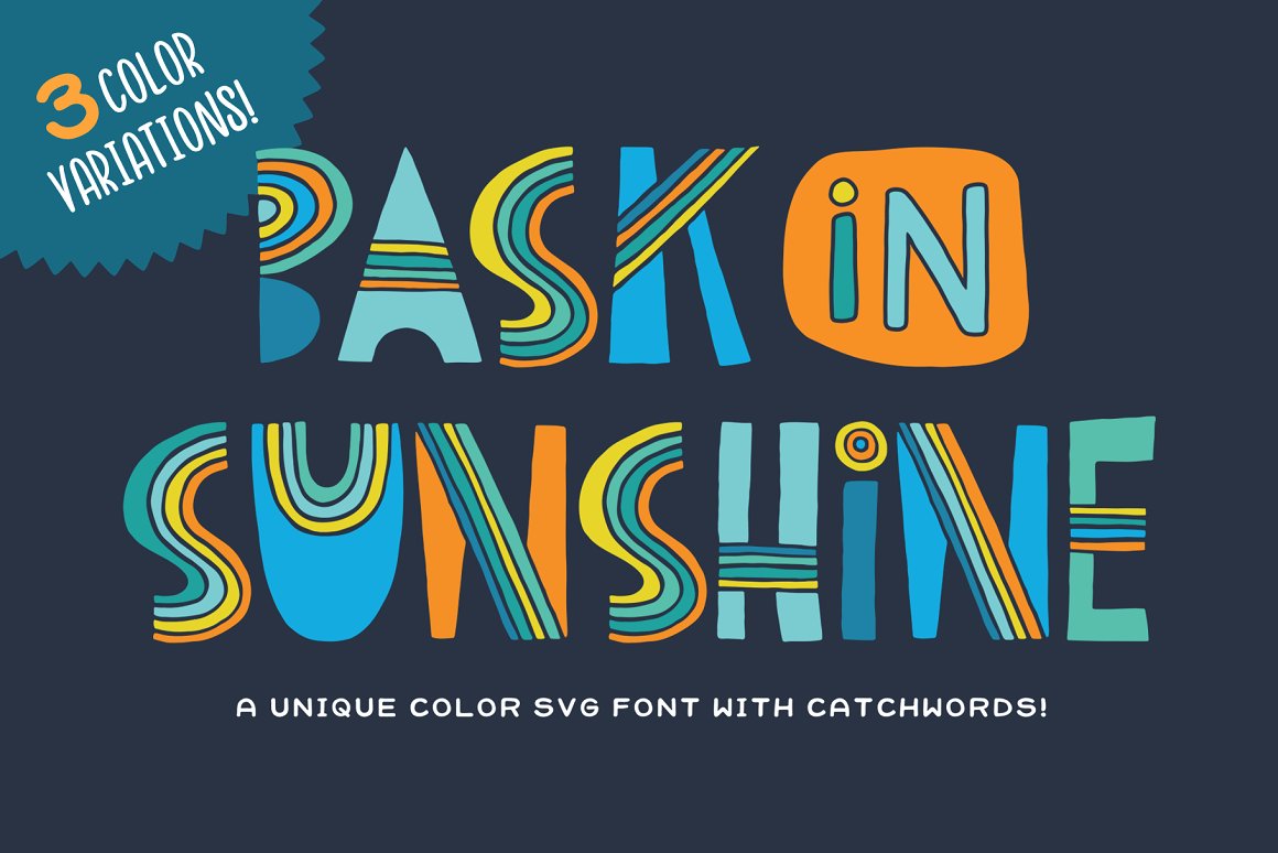 Bask in Sunshine Font app branding design graphic design illustration logo typography ui ux vector