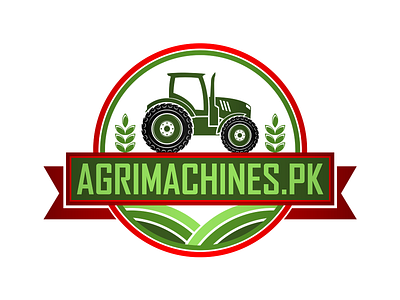 AGRIMACHINES.PK Flat Design branding design graphic design illustration illustrator logo logo design vector