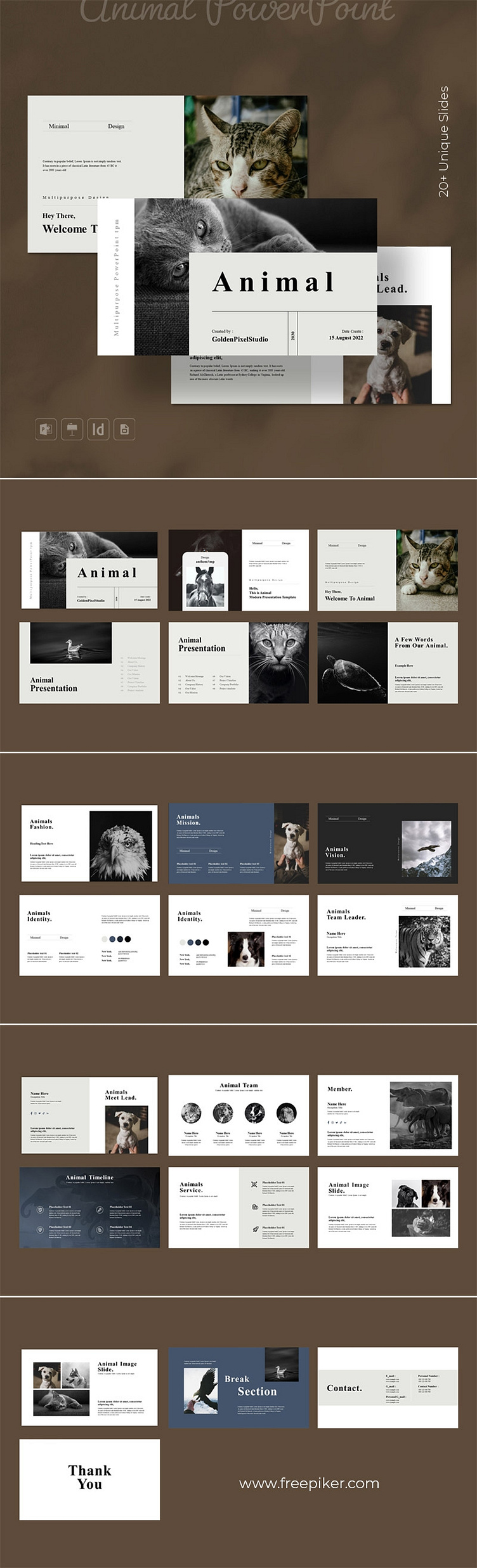 Animal PowerPoint Presentation Template by Digi2030 on Dribbble