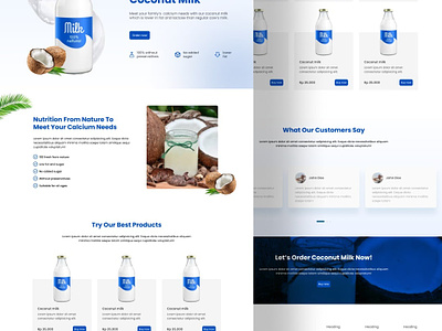 Drink Web Design branding design graphic design landing page ui ux