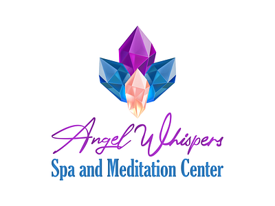 Angel Whispers Spa and Meditation Center (Versatile Logo Design) branding design graphic design illustration illustrator logo logo design vector