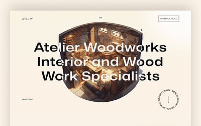 ATLIW Wood Furniture Shop animation clean design furniture shop homepage landingpage light design midjorney mordern shop testimonial typography ui ui ux ux website wood shop